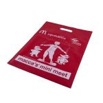 Non Woven W Cut T Shirt Woven Packaging Bags Die Cutting Heat Seal For
