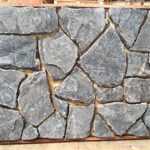 Wholesale Black Random Loose Limestone Stacked Wall Stone Abrasion Resistance from china suppliers