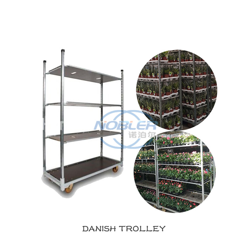 Standard Container Flower Logistics Turnover Truck Nylon Wheel Bearing Strong Cold Galvanized