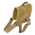 Black Personalized Tactical Dog Harness 90cm 1000D Nylon