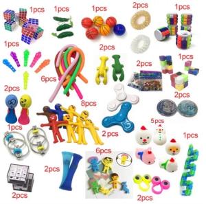 Wholesale 50 Packs Halloween Christmas Ornaments Fidget Sensory Toys Set from china suppliers