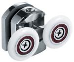Zinc Alloy Metal Sliding Door Rollers 5-6mm Thick Wheel For Shower Room