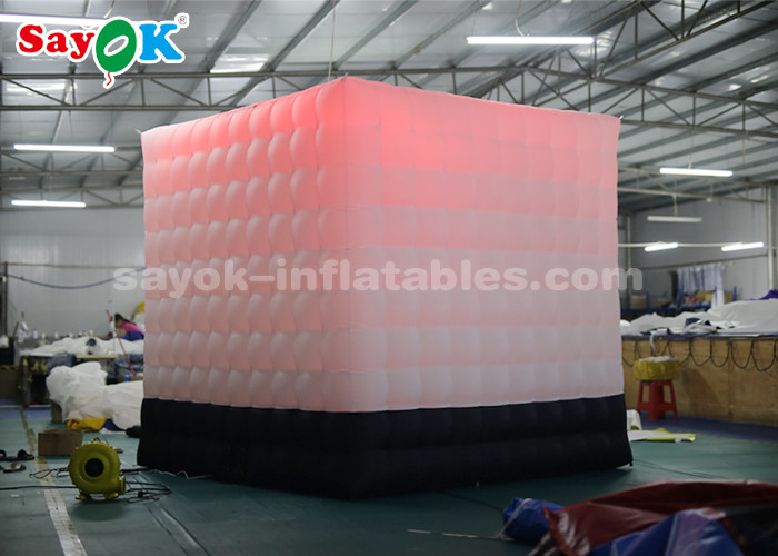 Portable Photo Booth Black Bottom Anti - Dirty Inflatable Photo Booth One Door For Bar