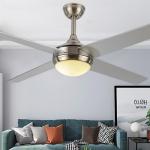Remote Control Ceiling Fan Light Nordic Modern Dinning Room Bedroom Living Room