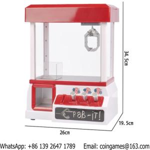 Wholesale Grab-it Coin Operated Candy Grabber Toy Doll Prize Catcher Small Mini Cranes Claw Game Machine For Kids Children from china suppliers