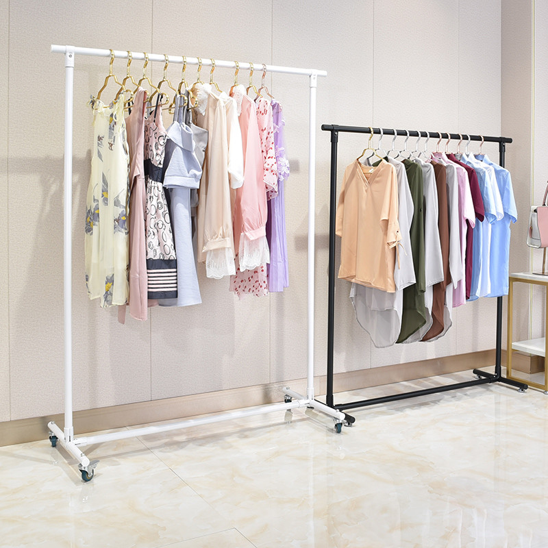 Lady Dress Freestanding Clothes Rack Metal Clothing Display Stands