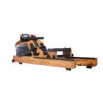 Wooden Double Track Oak Water Resistance Rowing Training Machine