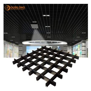 Wholesale Suspension Open Cell Aluminium Metal False Tee Grid Ceiling for Building Interior Wall Ceiling Decoration from china suppliers