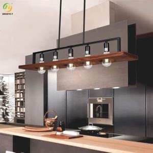 Wholesale Used For Home/Hotel Hot Sale Nordic Style Iron Wooden Pendant Light from china suppliers