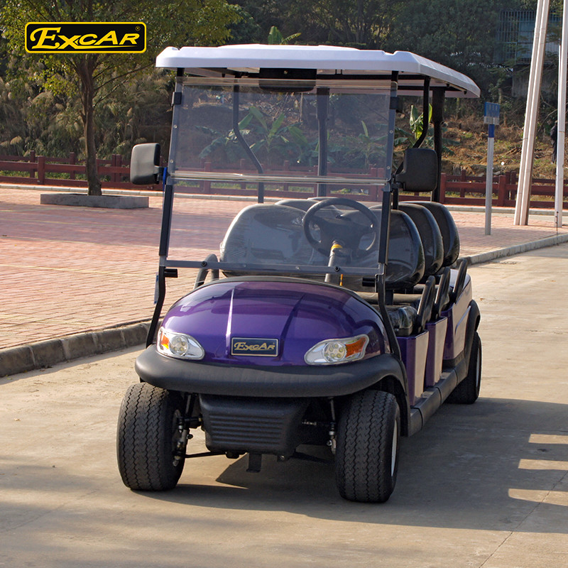 Excar 6 Seats Sightseeing Bus Hunting Club Golf Cart Electric Golf Buggy