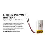 Storage Custom LiPo Battery Pack 3.7v 300mah Li Polymer Rechargeable Battery