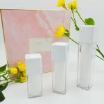 Rotary Square Airless Bottle 15ml 30ml 50ml Double Wall Silk Screening Matte
