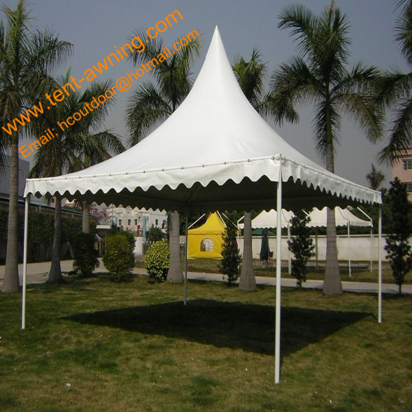 Pagoda Roof Top Tent, Steel Structure, Waterproof PVC, Customized Pagoda High Peak Tent