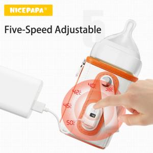 Wholesale Square Milk Portable Baby Bottle Warmer 240ml Five Speeds With LCD Display from china suppliers