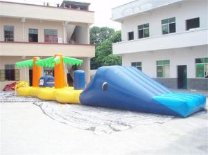 Wholesale Aqua Jump Inflatable Water Parks / Inflatable Water Island Waster Slide from china suppliers