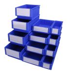 Household Solid Box Storage Parts Bin 100% PP Material Optional Divider