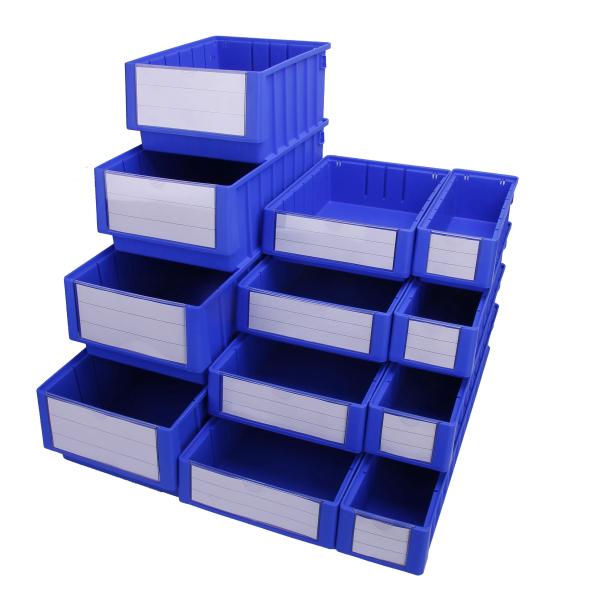 Household Solid Box Storage Parts Bin 100% PP Material Optional Divider