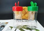 Plastic Spice Jars Butterfly Cap Double Open Flip Top Cap