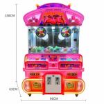 Operated system Coin Uoperated Claw Machine Arcade Double People Clip Prize