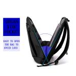 Men's 15.6 Inch Waterproof work laptop rucksack Backpack with Nylon Lining Daily