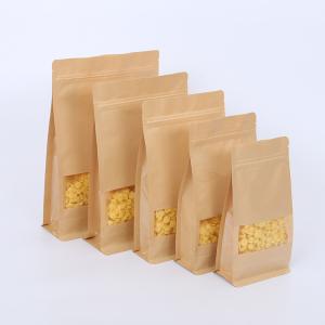 Wholesale Cylinder Printing Flat MOPP Kraft Paper Zipper Pouch from china suppliers
