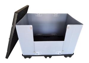 Wholesale Megapack HDPE Lid PP Honeycomb Pallet Sleeve Box from china suppliers
