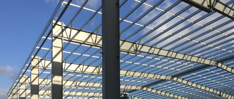 Prefab Warehouse Steel Structure with Light Steel Frame and Water-proof Performance