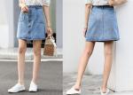 Pretty Jeans XL Light Wash Ladies Summer Denim Skirt