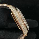 20 Carat White Bussdown Bust Down Watch Rolex Millionaire Conflict Free