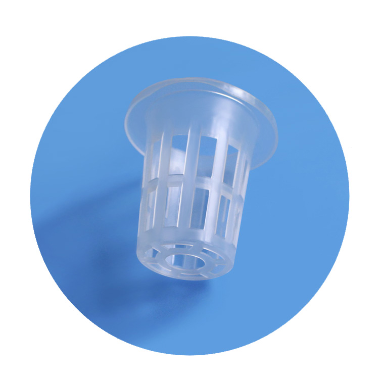 Clear 2 Inch Hydroponic System Plastic Mesh Basket Nursery Net Pot For NFT Plant Grow