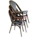 Outdoor SGS Tested Poly Rattan Bistro Dining Chairs