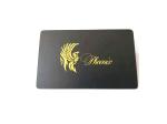 Matte Black CR80 Gold Metal Business Cards With Laser Engraved