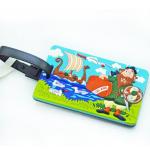 Wholesale custom 3D soft PVC luggage tag,bag tag for travel