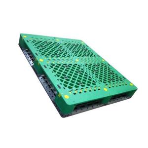 Wholesale Green Single Faced Industrial Plastic Pallets 48X40 Dynamic Load 1500Kg from china suppliers