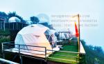 Galvanized Steel Frame Glamping Dome Tent Hold Snow Wind Rain