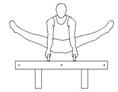 outdoor crane body weight sports fitness equipment galvanized steel Pommel Horse