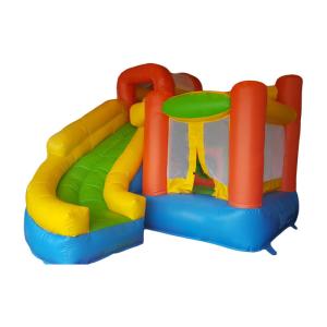 Wholesale Inflatable Combo Bouncer With Curve Slide Trampoline House Kids Jumping Air Games from china suppliers