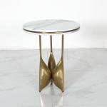Dia 500*550mm Ss Side Table Satin Finish In Living Room