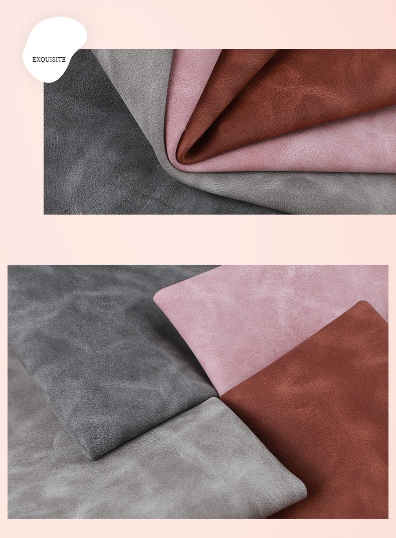 High Grade PU Shoe Leather Faux Leather Yangbuck Wear Resistant