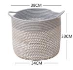 Decorative Custom Woven Cotton Rope Laundry Toys Candy Storage Fabric Container