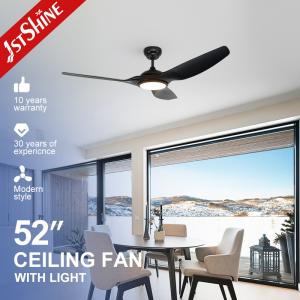 Wholesale Led 35w 5 Speed DC Motor Ceiling Fan With Remote Control Black ABS Blades from china suppliers