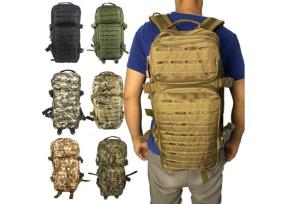 Wholesale Outdoor Antiwear Molle Hiking Backpack , Polyester Military Camping Backpack from china suppliers