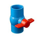 Compact Blue Industrial Ball Valves for General Water Application UPVC Plastic