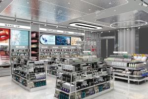 Wholesale 12-YZoS001, Metaverse Series Cosmetic Shop in Lianyungang featuring 27 Main Fixtures within 145 Sqm and Approx. $10,769 Budget from china suppliers