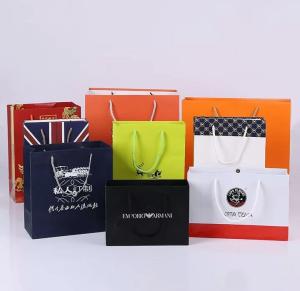 Wholesale Custom Luxury Gift Garment Paper reusable grocery shopping bags from china suppliers