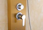 Bathroom Fittings Gold Shower Panel System Tower Cold And Hot Water ROVATE