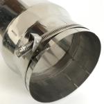 Adjustable Single Wall Stove Pipe , Single Skin Stainless Steel Flue Pipe