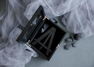 Wholesale Customized Wood Gift Packaging Boxes Black Color With Lacquer For Bamboo Easel from china suppliers