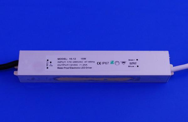 15W 12vdc Outdoor Led Constant Voltage Driver For Led Strips , Decorative