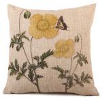 Outdoor Decorative Throw Pillow Covers Case Birds Décor Vintage Spring Cushion